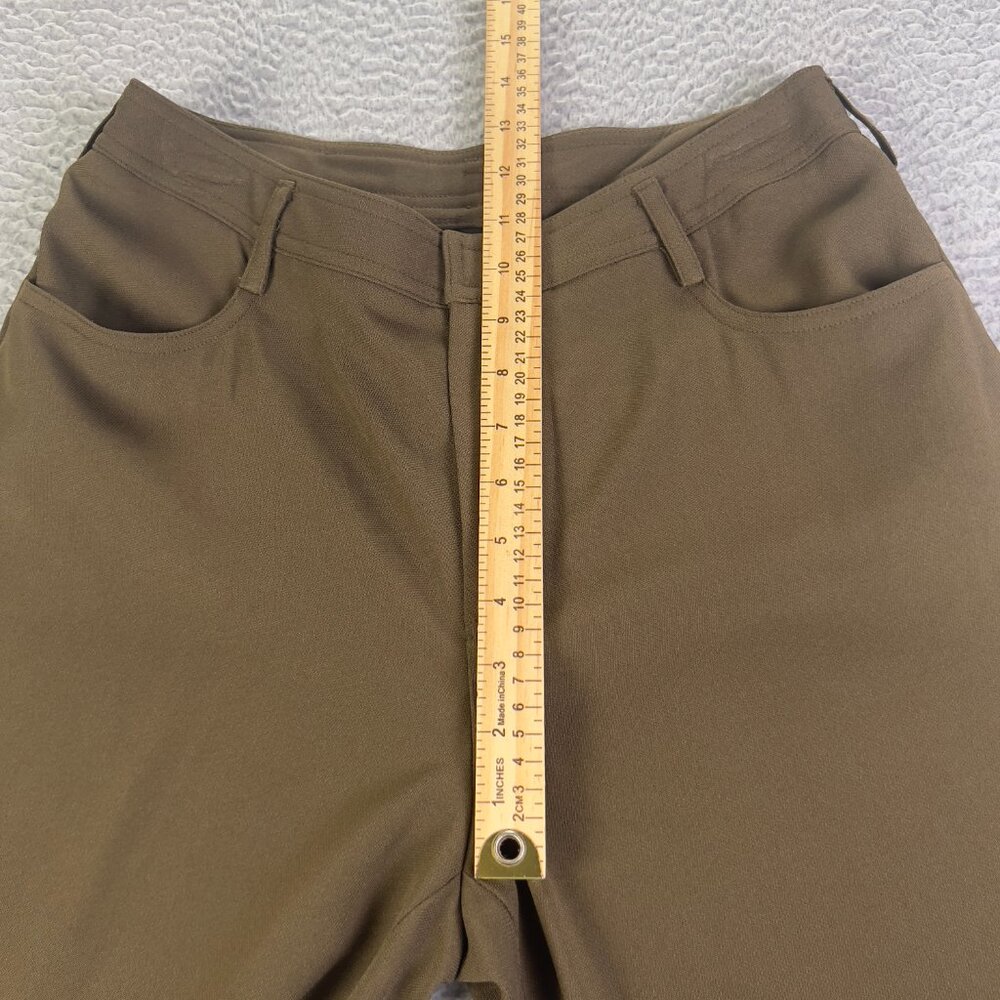 NWT Linda Allard Ellen Tracy Pants Women 8 Green Straight Business Casual Travel - Picture 4 of 9